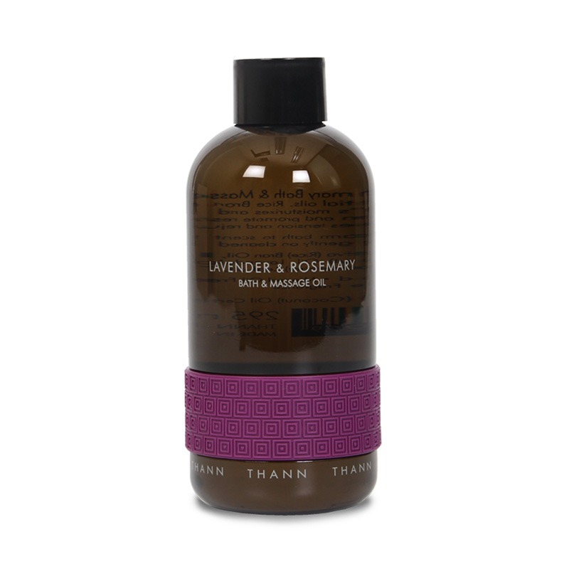 Lavender & Rosemary Bath & Massage Oil with Rice Bran Oil, Lavender and Rosemary Essential Oils 295 ml